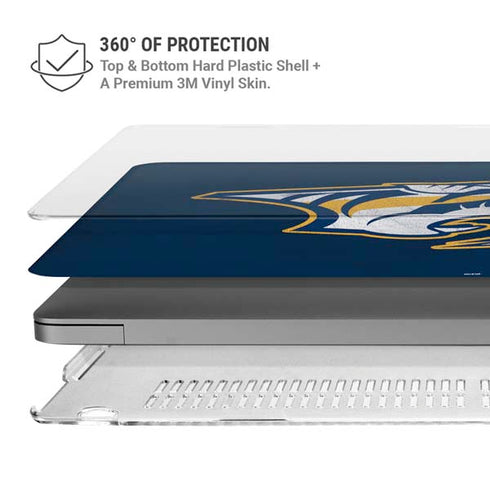 NHL Nashville Predators Distressed MacBook Cases